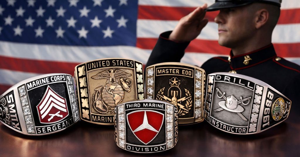 Executive With Side Panels U.S. Marine Corps Military Rings: Built for Marines Who Earned It