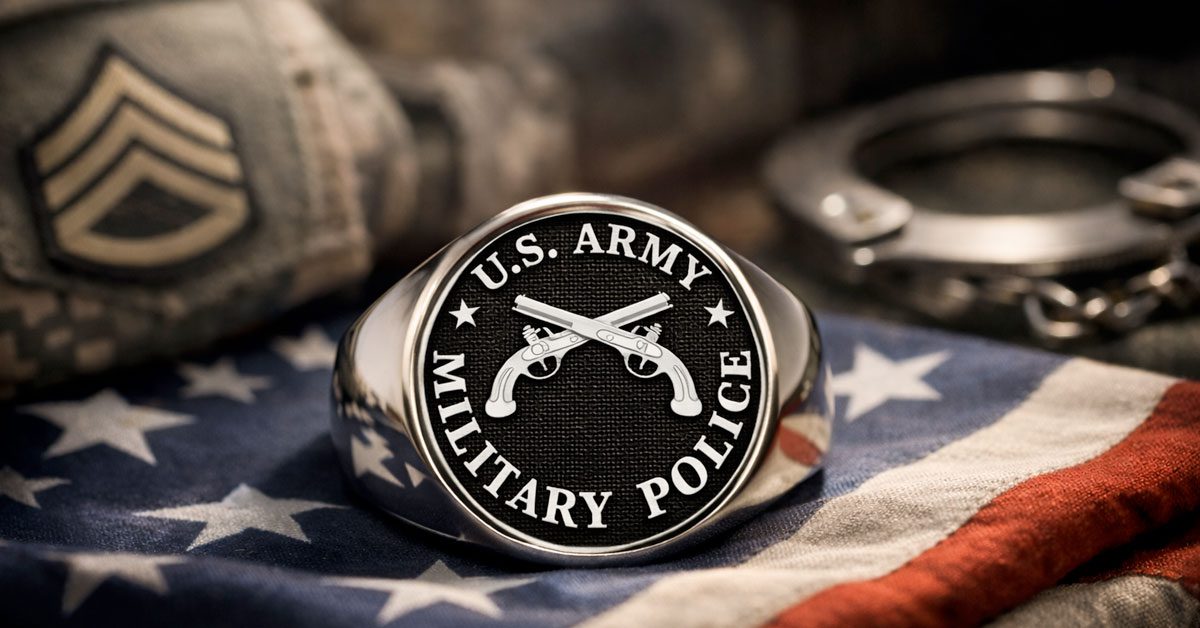 U.S. Army Military Police Rings: A Timeless Tribute to Army Law ...