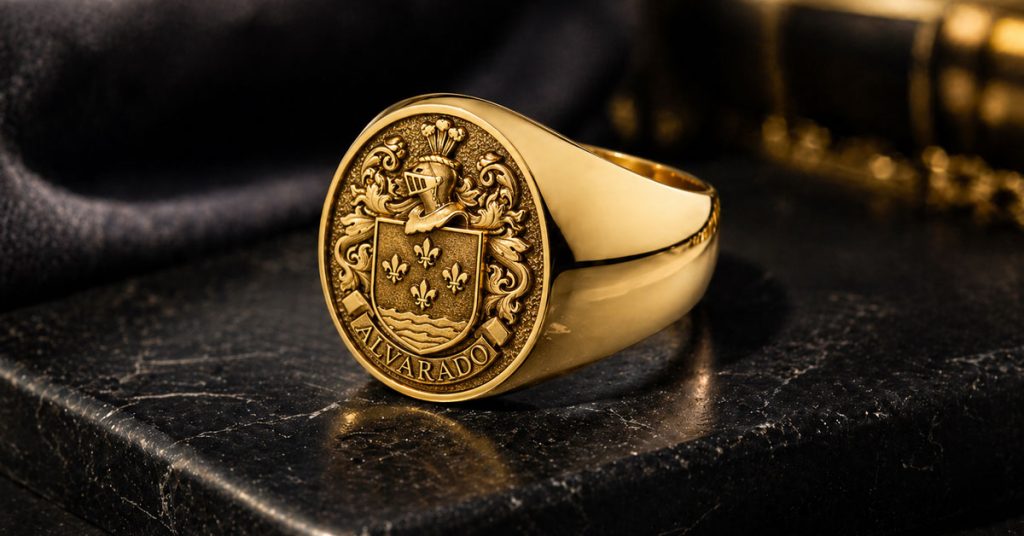 Signet Rings with Family Crest Gold: How to Get a True Heraldic Ring