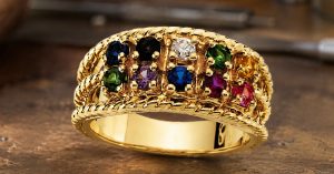 10 Stone Mothers Rings: Custom Birthstone Rings for Large Families