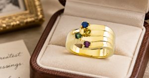 4 Stone Mothers Rings | Custom Birthstone Rings from $208