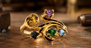 5 Stone Mothers Rings | Custom Birthstone Rings