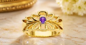 Mothers Rings February Birthstone Amethyst | Custom Guide
