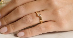 Mothers Rings April Birthstone White Spinel Guide | Custom Family Jewelry