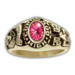 High School Oval Original Gem Stone Yellow Palisil