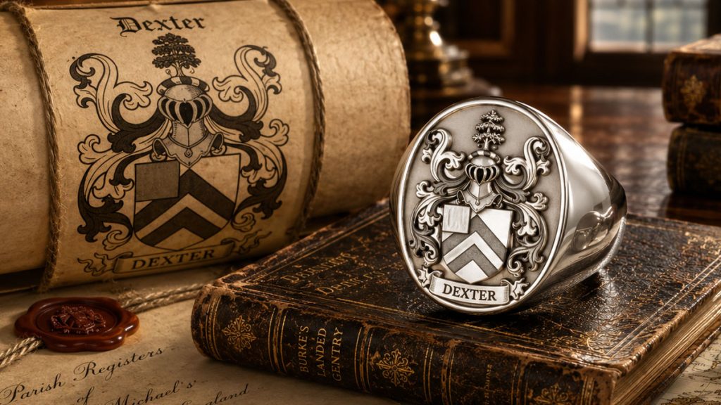 Dexter Family Crest Rings