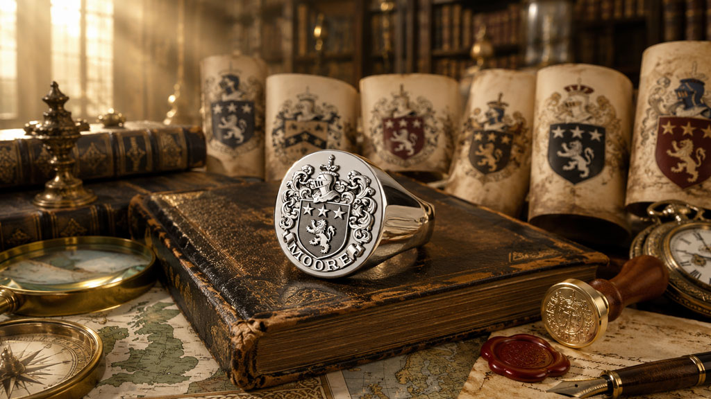 Moore Family Crest Signet Rings: The Complete Buyer's Guide to Authentic Heraldic Jewelry
