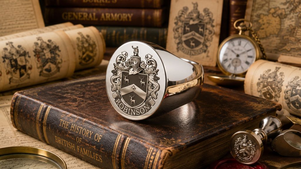 Robinson Family Crest Signet Rings: How to Choose the Right Crest, Metal, and Engraving