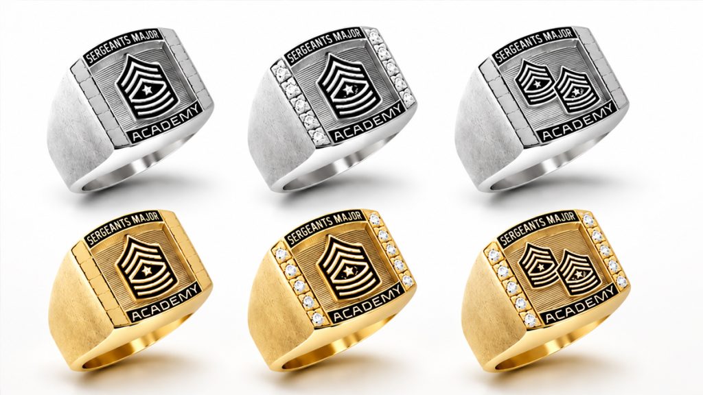 Custom Sergeants Major Course (SMC) Rings