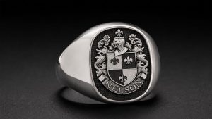 Nelson Family Crest Signet Rings | Custom Heraldic Rings